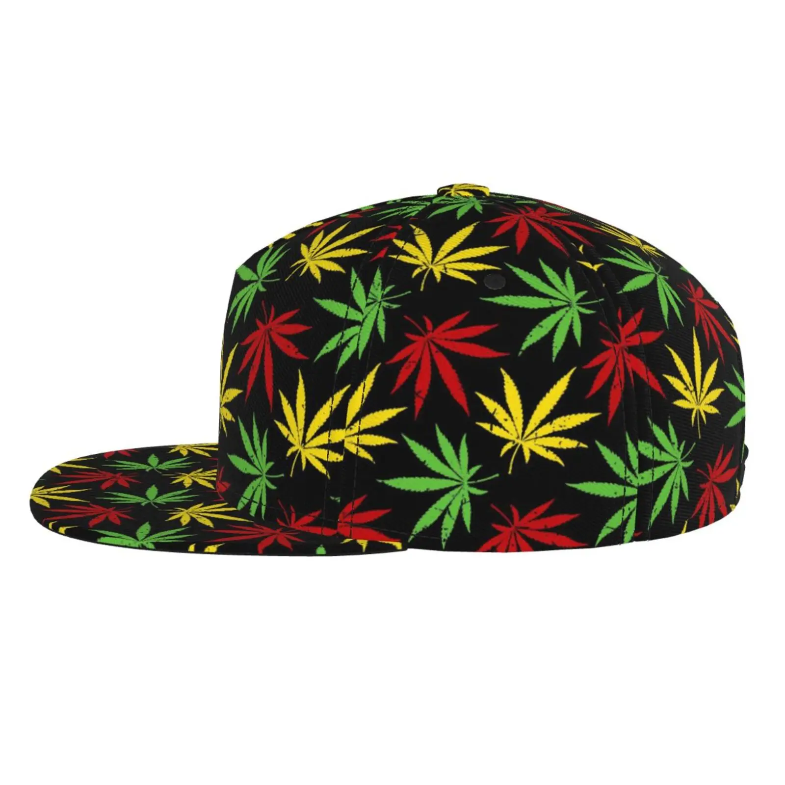 Retro Style Maple Leaf Flat Brimmed Hat Street Skateboarding Hip Hop Hat Outdoor Leisure Sunshade Baseball Hat Universal