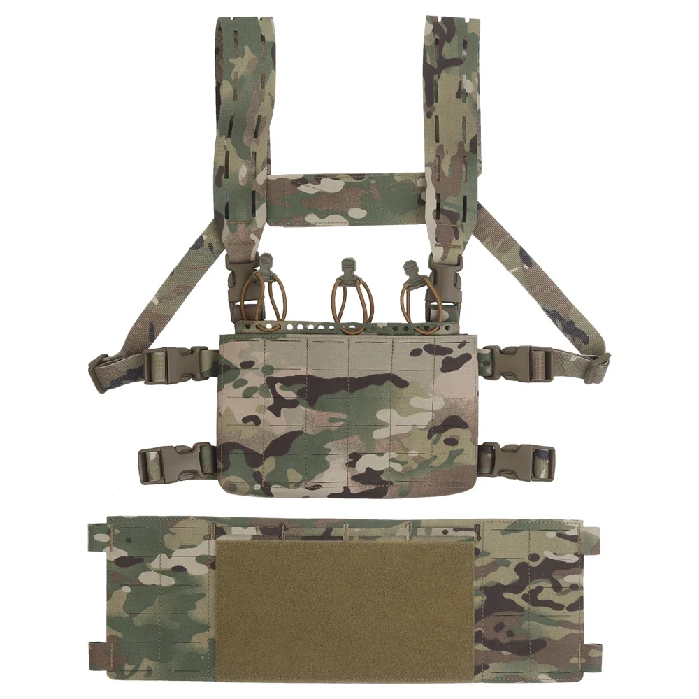 

Tactical Chest Rig V1 Built-in 556 Magazine Pouch MOLLE Hunting Combat Training Vest Modular Quick Release CS Match Wargame Gear