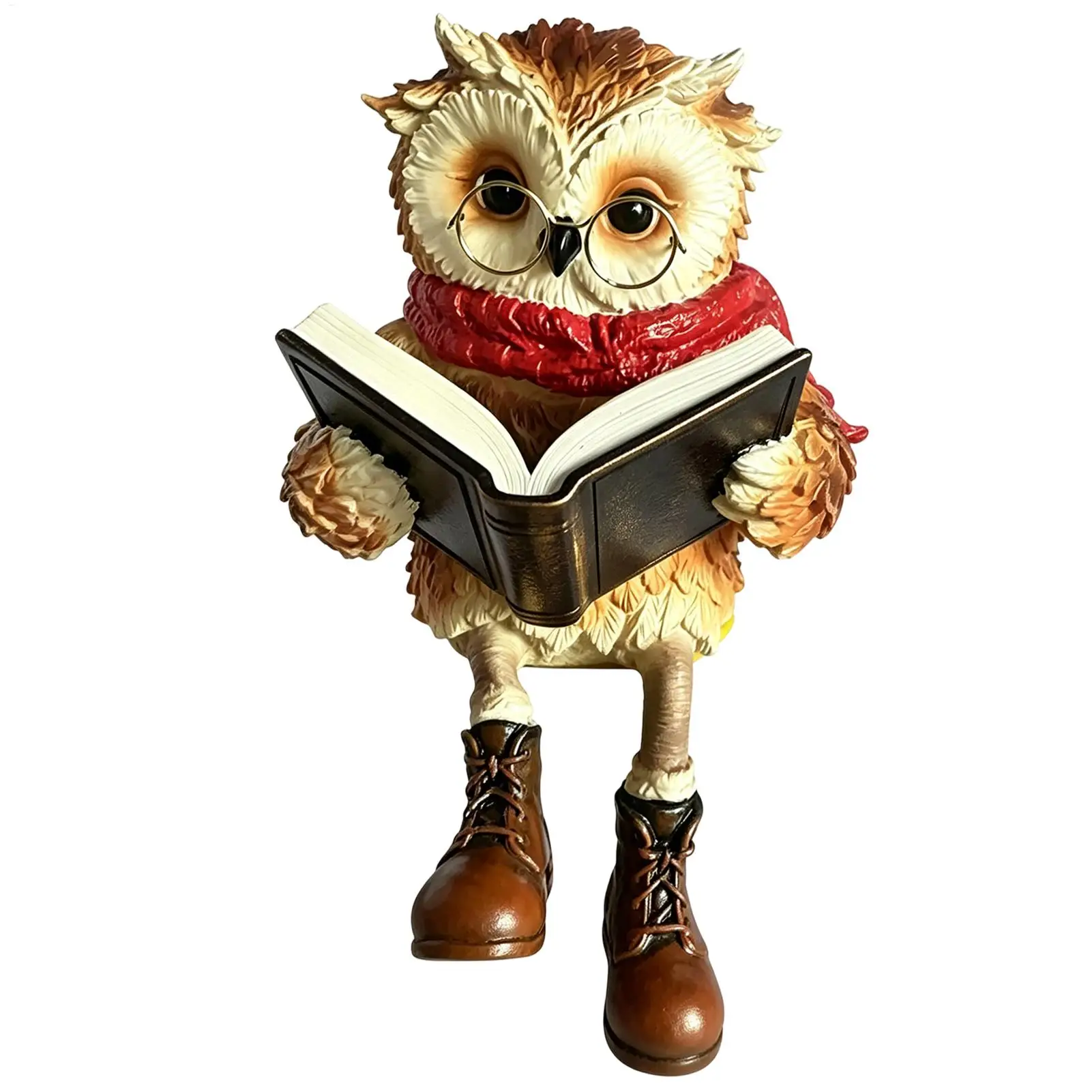 Resin Bionic Owl Ornaments Outdoor Porch Decorative Figurines for Portico Courtyard Animal Item Garden Sculpture Gift