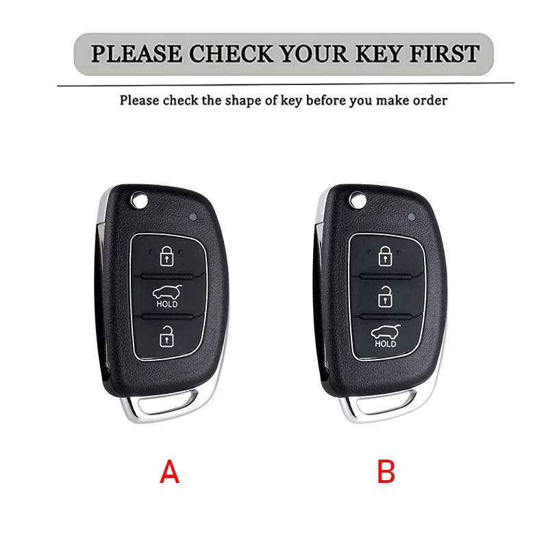 3 Buttons Car Flip Key Case Cover for Hyundai Solaris Creta Ix25 Kona Tucson Sonata FE I40 Elantra Ix35 I20 Ix45 HB20 Accent