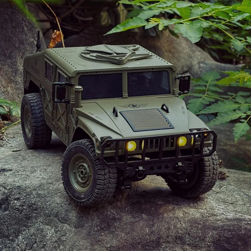 

Rc Car Simulation 4wd All-Terrain Rc Off-Road Climbing Car 2.4g Movable Door Military Model Car For Toy Gift