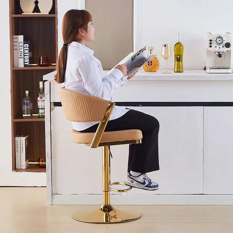 كرسي طويل الساق مقعد مرتفع رفع كرسي جزيرة المنزل مقعد مرتفع ماكينة تسجيل المدفوعات النقدية التجارية مقعد مرتفع استقبال الفندق مقاعد عالية