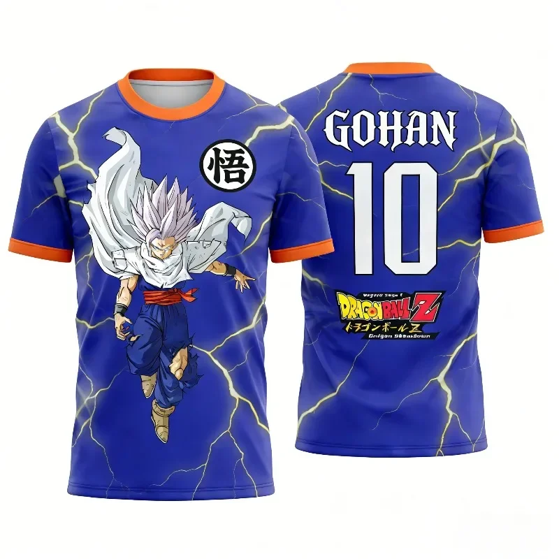 Dragon Ball Z SS3 Goku Kame Symbol Orange Base 3D All Over Print Breathable Shonen Harajuku Anime Casual Short Sleeve Tee