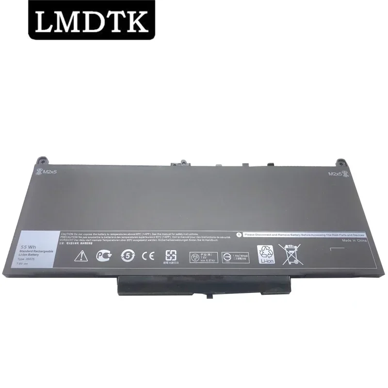 lmdtk nova bateria de laptop j60j5 para dell latitude e7270 e7470 r1v85 mc34y 242wd 76v 55wh 01