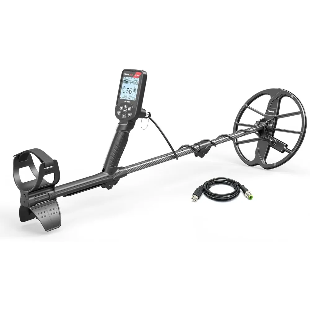 Waterproof Metal Detector with Carbon Fiber Shaft and 11 Inch Search Coil