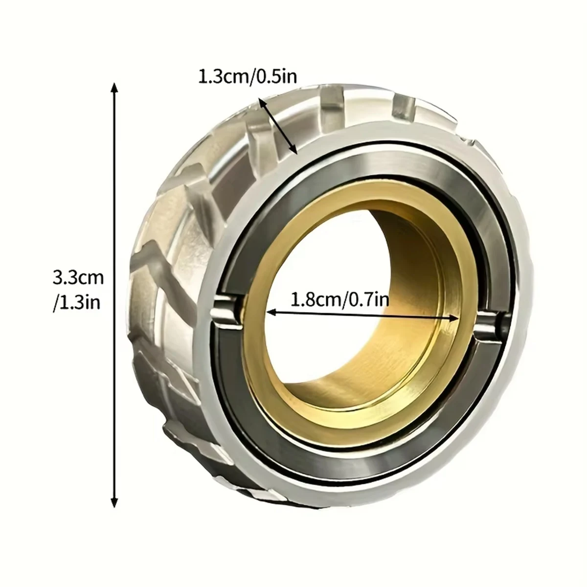 EDC Fidget Toys Ring Slider Fidget Toys Stress Relief for Adults Magnetic Metal Stainless Steel ADHD Leisure Tactile Coins
