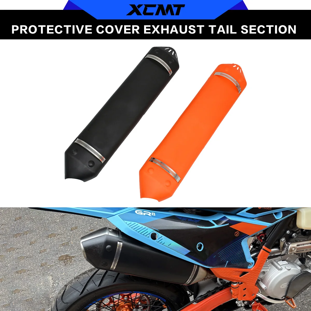 Motorcycle Exhaust Tail Section Protective Cover For KTM EXC XC XCW 250 300 TPI 2025 Husqvarna TE 2020-2024 Modified Accessories