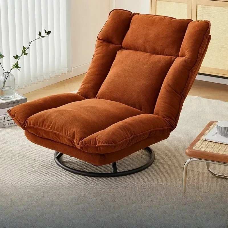 

New rotating sofa chair, living room balcony fabric lazy sofa, adjustable backrest rotating leisure chair swivel chair