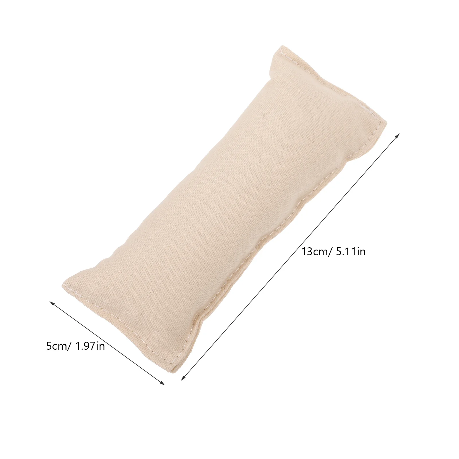 2Pcs Comfortable Hand Elbow Mat Keyboard Pad Cotton Anti-Slip Wrist Support Office Computer Desk 13x5cm Creamy White