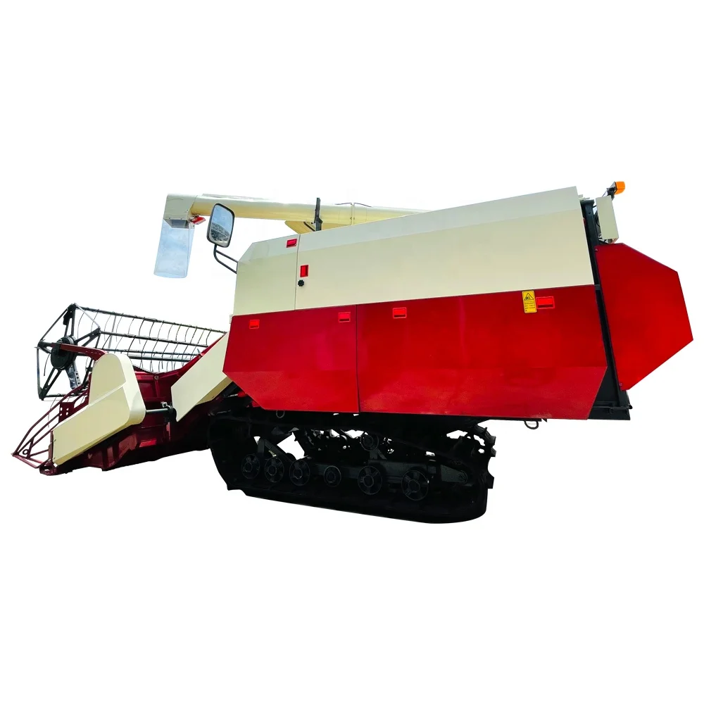 110 Hp Grain Harvester Corn Soybean All Crops Combine High Gear Drive Engine 2000mm Working Width High Customized