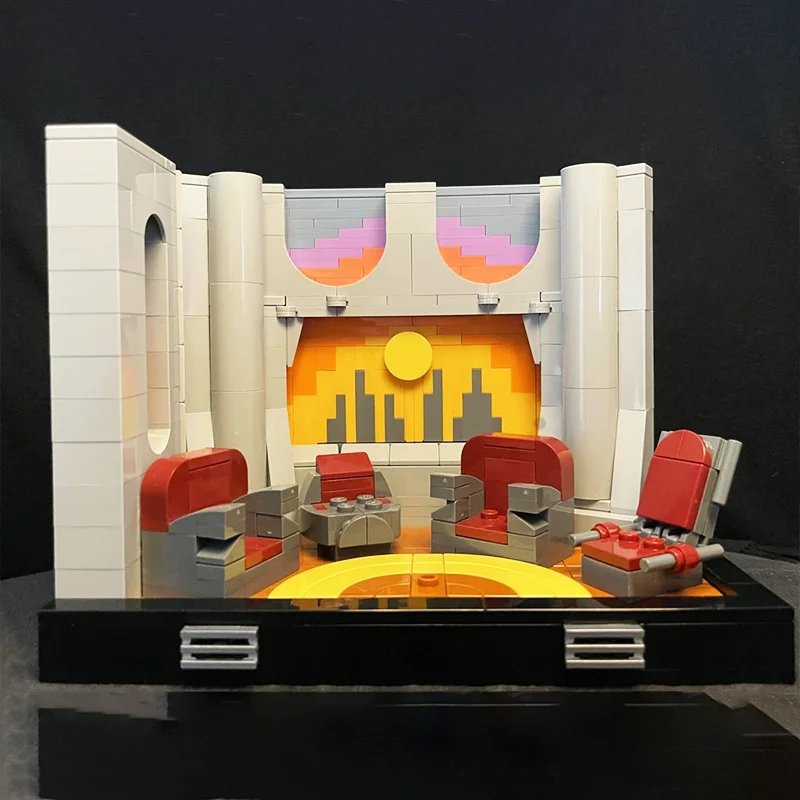 571pcs Moc High Council Chambers Diorama diy Architecture Kit Education Model Building Blocks Birthday Toys Gift