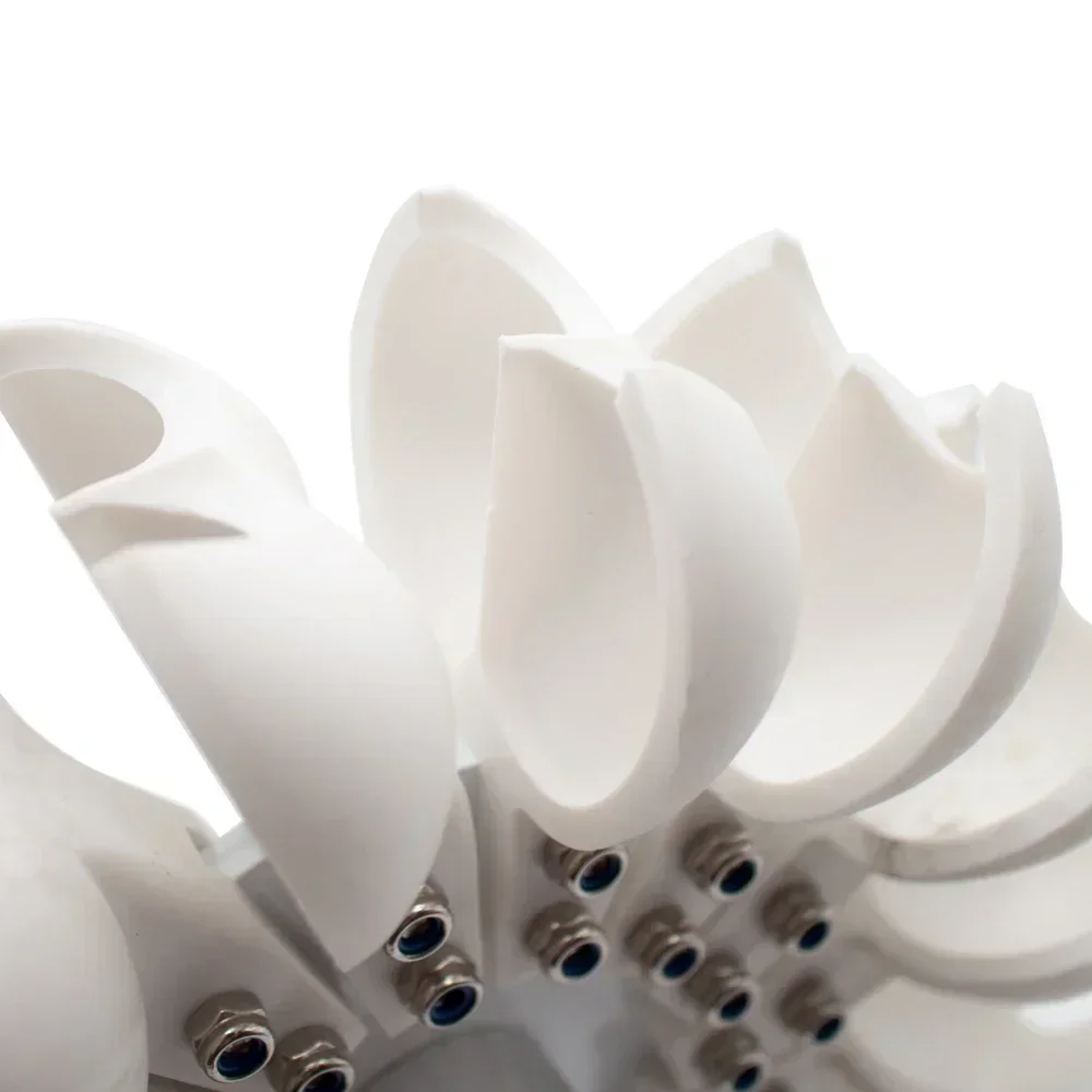 Pelton Impeller Impact Water Wheel Bucket Disk DIY Hydro Generator efficiency