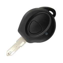 Estojo para chave remota de carro preisei, reposição de chave sem logo com clipe de bateria para peugeot 106 206