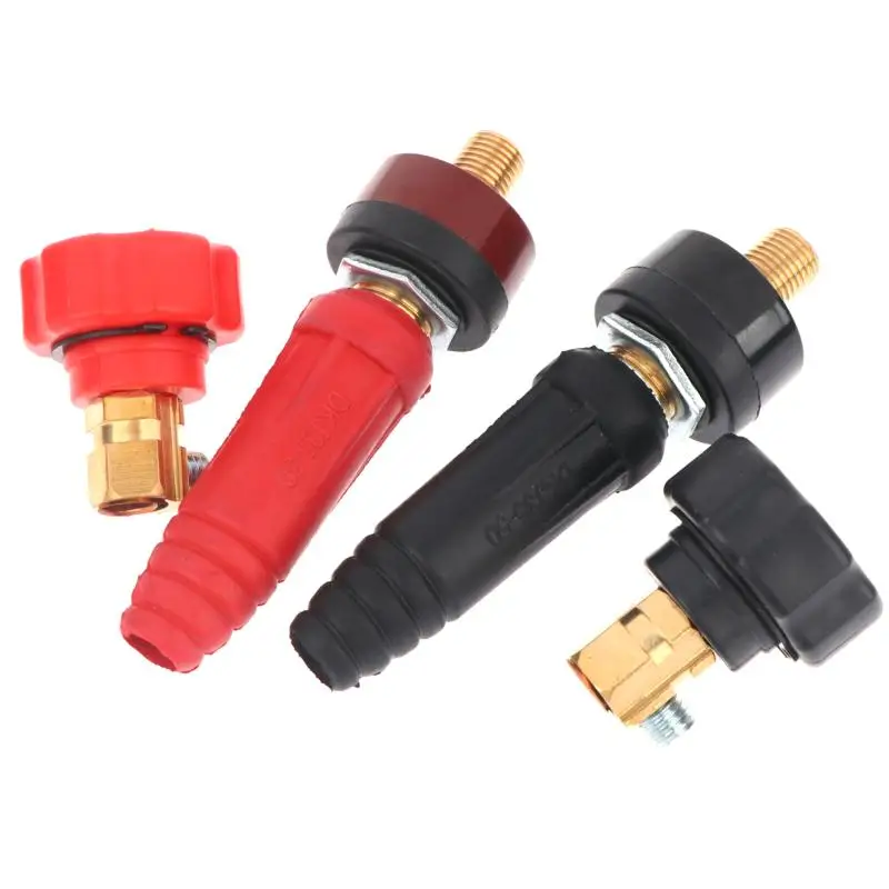 Welding Quick Connector Copper Terminal Insulated Rubber Plug Socket DKJ10-25 DKJ35-50 For Arc Welding Equipment Connection