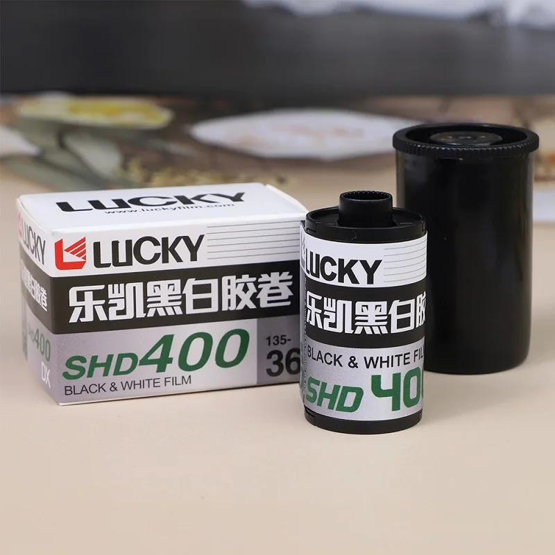 ISO 400 Exposure CHINA LUCKY 1/3/5/10 Rolls 135 Black And White Film SHD400 36 Sheets With DX Code For Kodak M35 H35 Film Camera