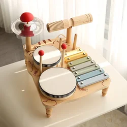 Kids Drum Set for Toddlers Preschool Educational Baby Musical Toys Birthday Gifts Musical Instruments Set Xylophone Tambourine