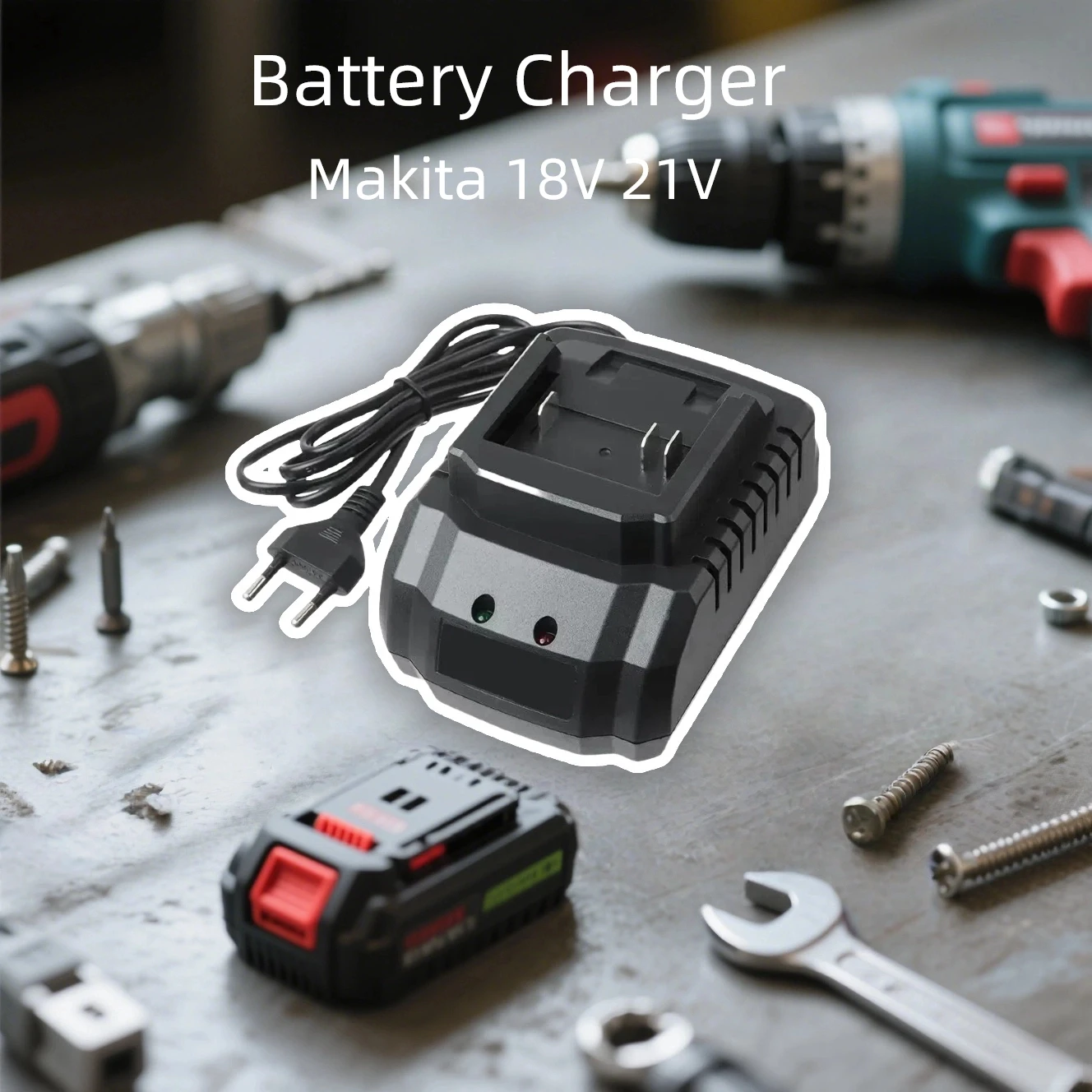

Battery Charger 18V 21V Fast Charger for Makita Li ion Battery Electric Drill Wrench Angle Grinder EU Plug
