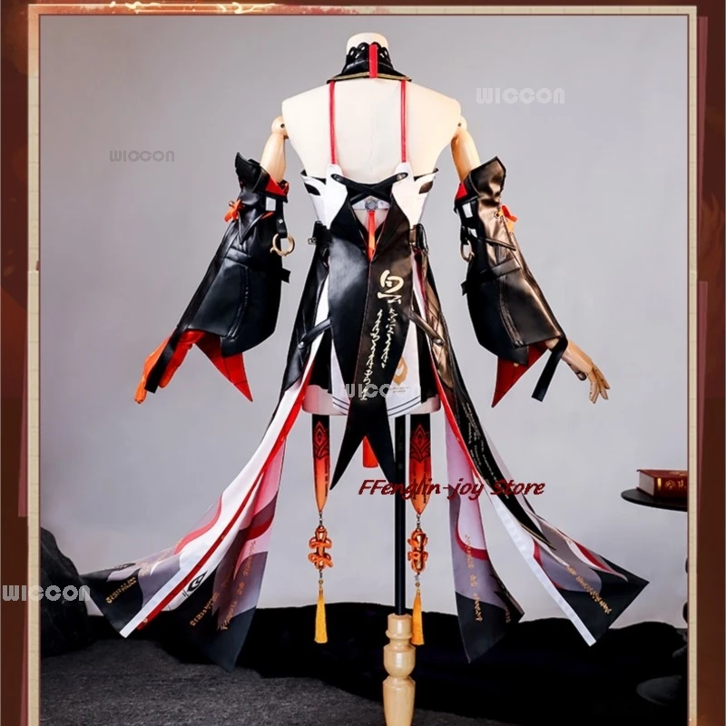 Changli Cosplay Costume Wuthering Waves Anime Women Fashion Dress Uniform Halloween Christmas Game Party Outfit Customized