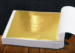 100 hojas de 9x9cm, dorado brillante papel de aluminio, papel de aluminio plateado, mezcla de limo, arcilla de cristal, arcilla de aluminio dorada, decoración navideña