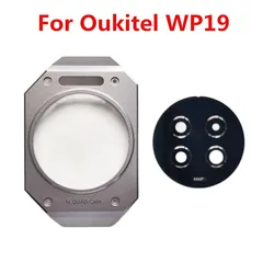 For Oukitel WP19 Cellphone Rear Back Camera Lens Glass Cover Accessories+Adheisive Tape