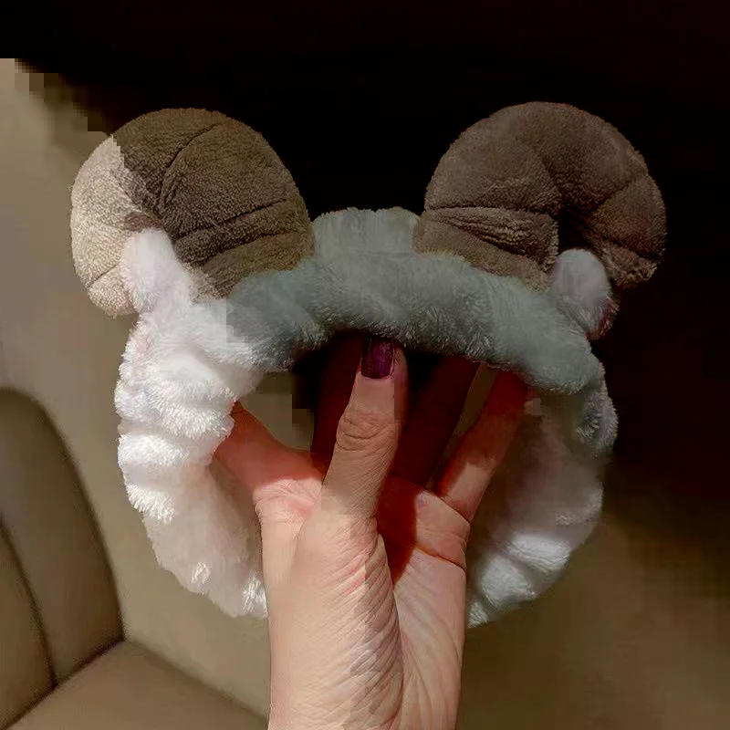 Hairband Cat Coral Plush Headband Cute Soft Hair Bow Headband Hairband Wash Face Makeup Headband Bandage Accessories
