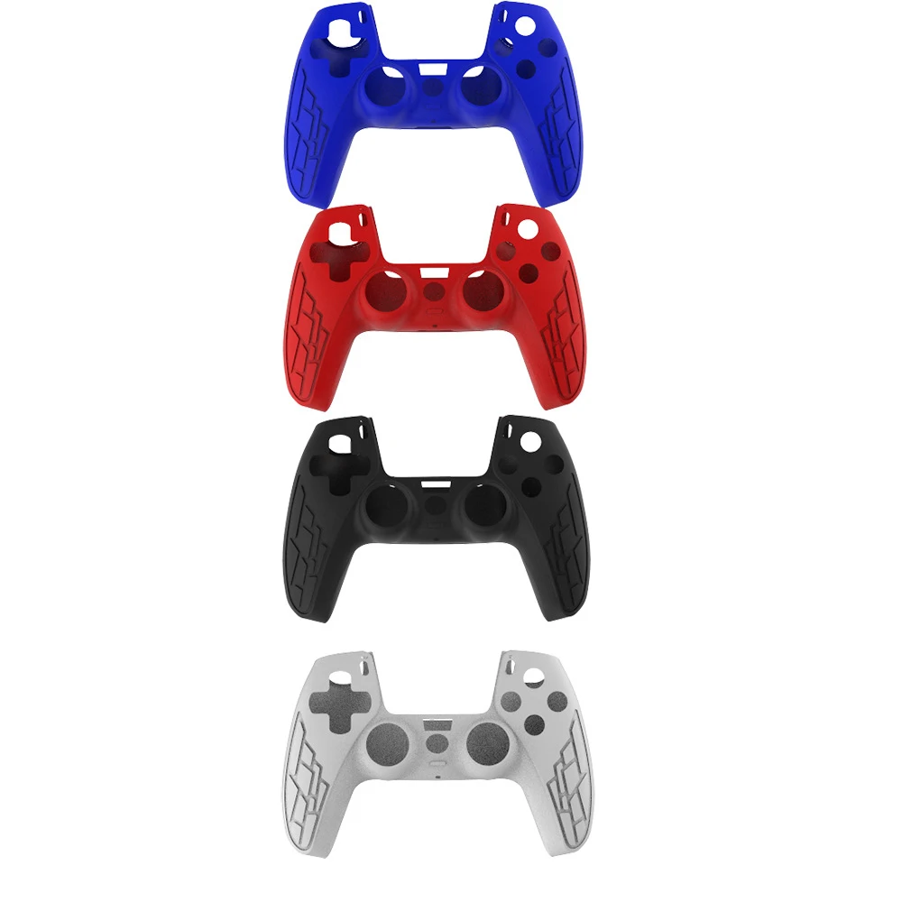Voor PS5 Controller Siliconen Protector Cover Soft Anti-Slip Rubber Case Met 8Pcs Thumb Grip Caps Voor PS5 controller Accessoires