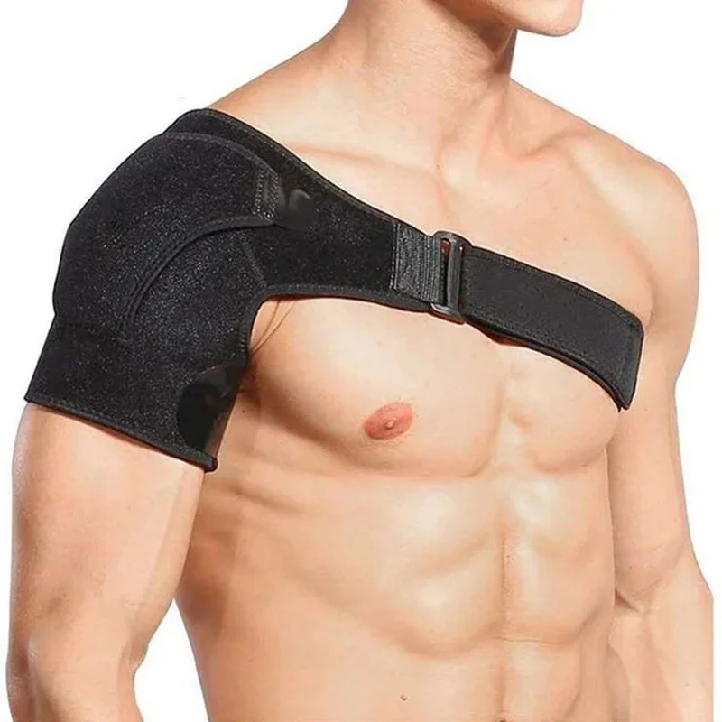 

Adjustable Shoulder Support Brace Pad Belt Band Strap Wrap Neoprene Shoulder Compression Sleeves Back Brace Guard For Men&Women