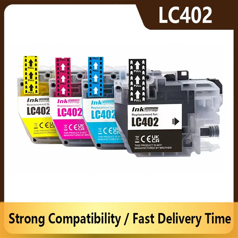 Cartucho de tinta LC402 LC-402 compatible con impresora Brother MFC-J5340DW MFC-J6740DW MFC-J6540DW MFC-J6940DW