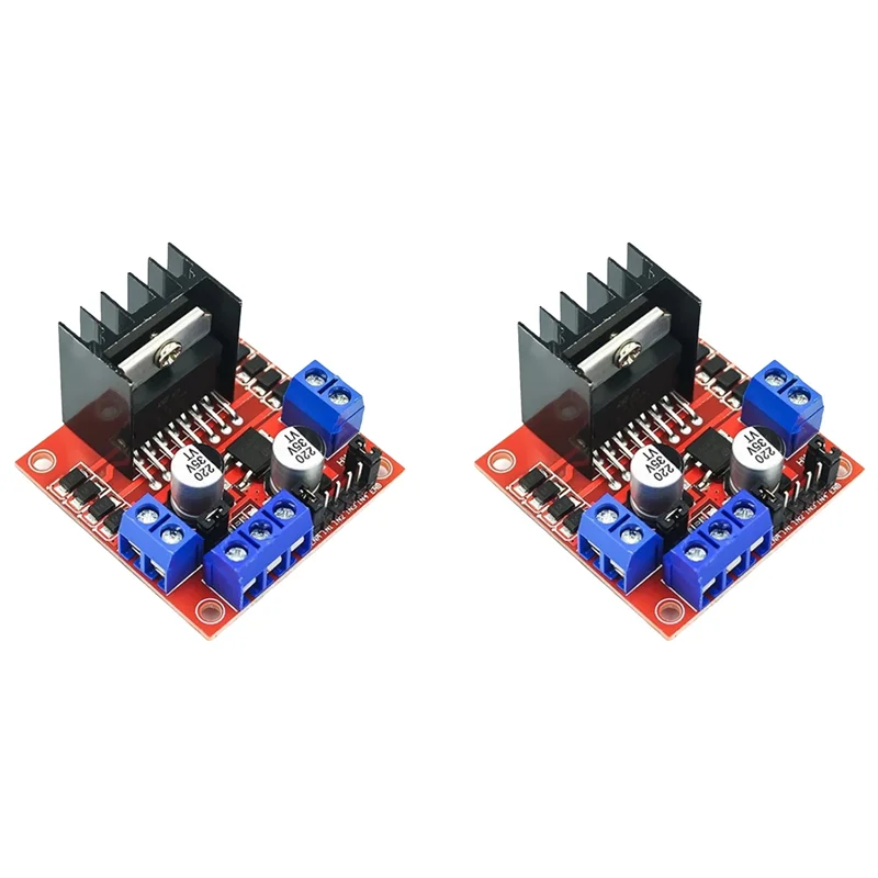 Módulo B04B-2X l298n módulo de placa de driver de motor de passo de ponte h dupla 2a/25w, adequado para robôs e carros inteligentes