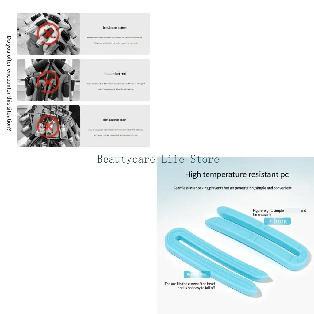 

652C Нескользящий инструмент для укладки волос с прочной фиксацией для различных типов волос