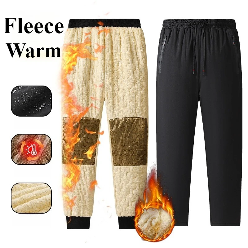 

Outdoor Men Thick Warm Sport Pants Down Autumn Winter Warm Sport Fleece Trouser Gym Running Ski Hiking Trouser Jogging Pants