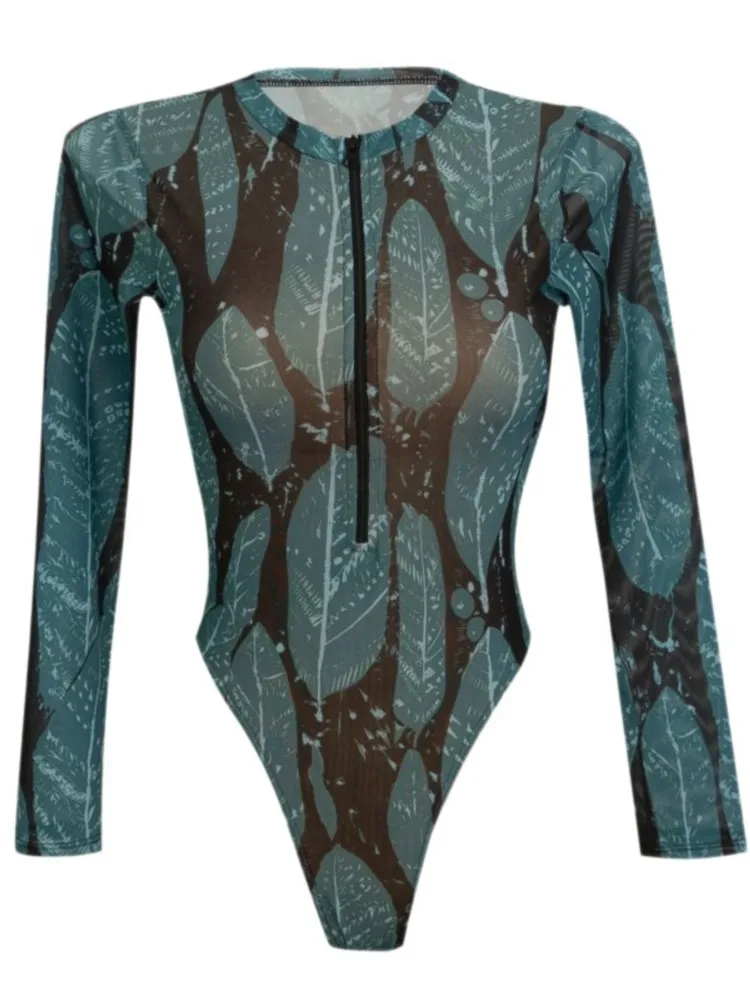 New High Waist Sexy Swimsuit Women Summer Bathing Suit Bikini Set Long Sleeve Swimwear Women Beach Swimming Suit For Female