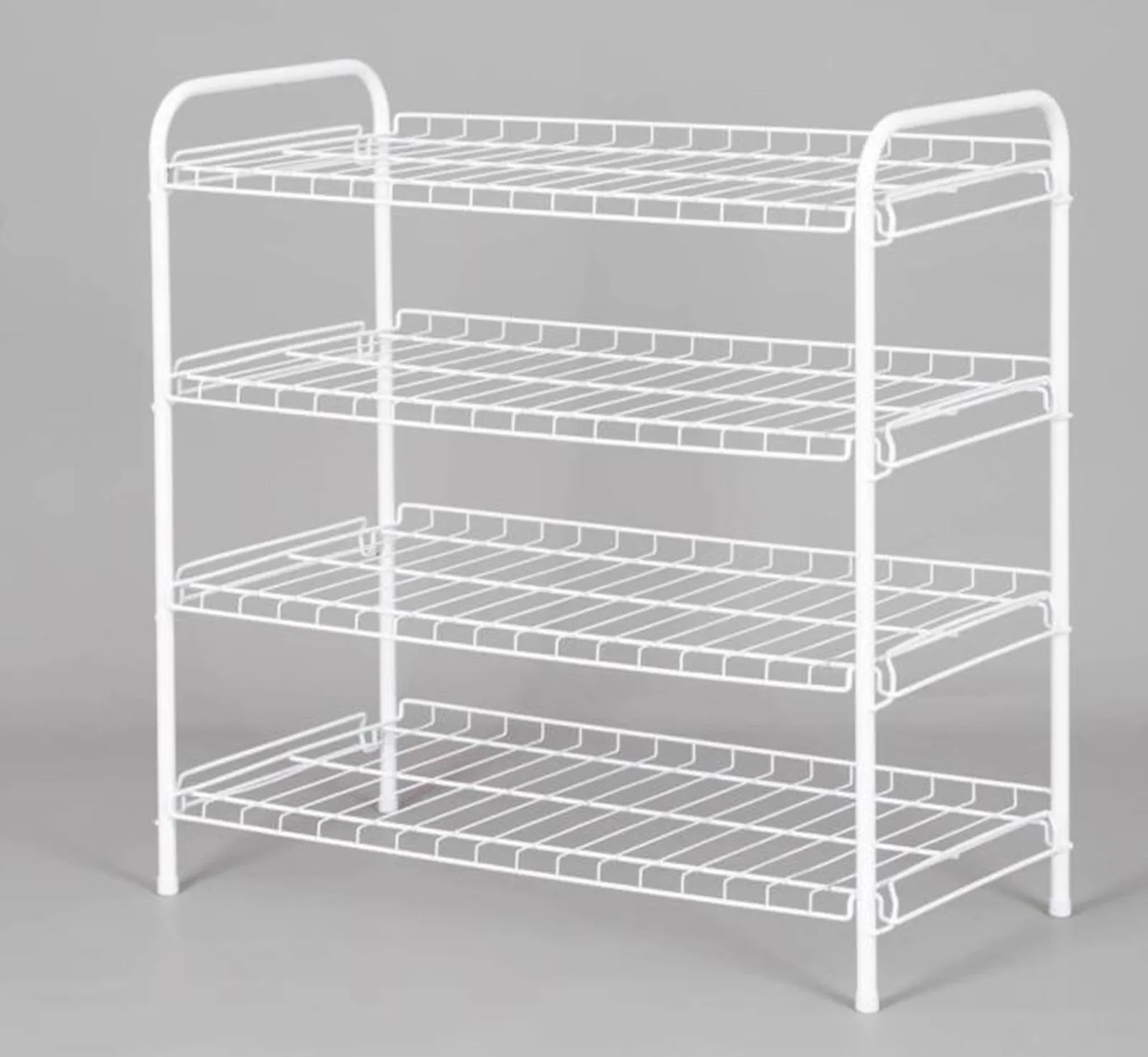 

4-ярусный стальной органайзер для обуви на дверь шкафа, подвесная полка для хранения над дверью, вместимость 12 пар, сверхпрочный, экономит место