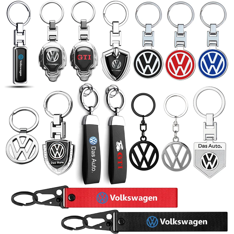 Car Emblem Key Chain Keyring Auto Keychain Pendant Decoration Accessories For Volkswagen VW GTI Golf Polo Tiguan Passat Jetta R