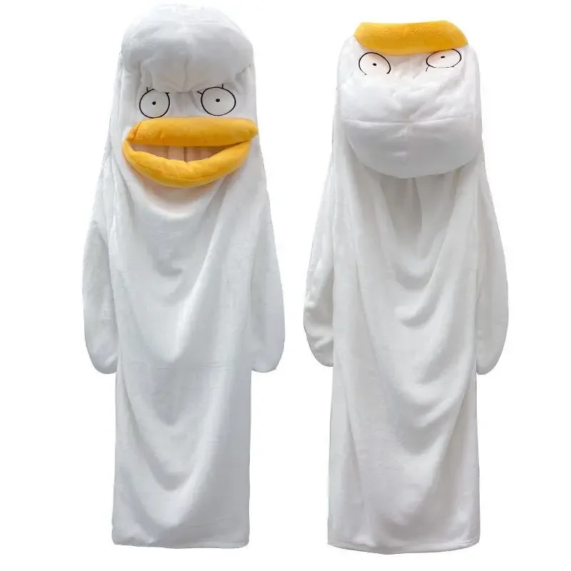 2024 White Duck Mascot Costume Adult Cosplay set Christmas Halloween Festival Exquisite Dressing Red Heart Doll Pajamas