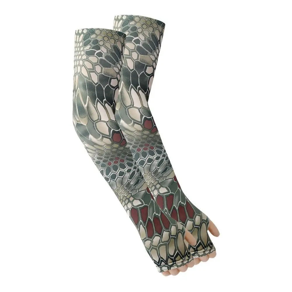Mangas largas para conducción de baloncesto, mangas de protección solar para pesca, manga de seda helada, mangas de brazo de camuflaje, mangas refrescantes