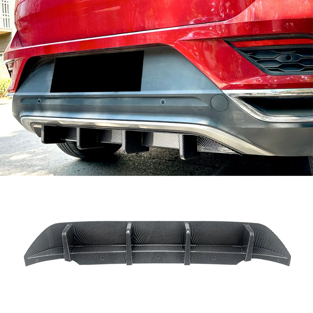 Rear Bumper Diffuser Lip Rear Side Splitters Spoiler Lip For Volkswagen T-Roc Standard Edition 2018-2022 Rear Bumper Protector