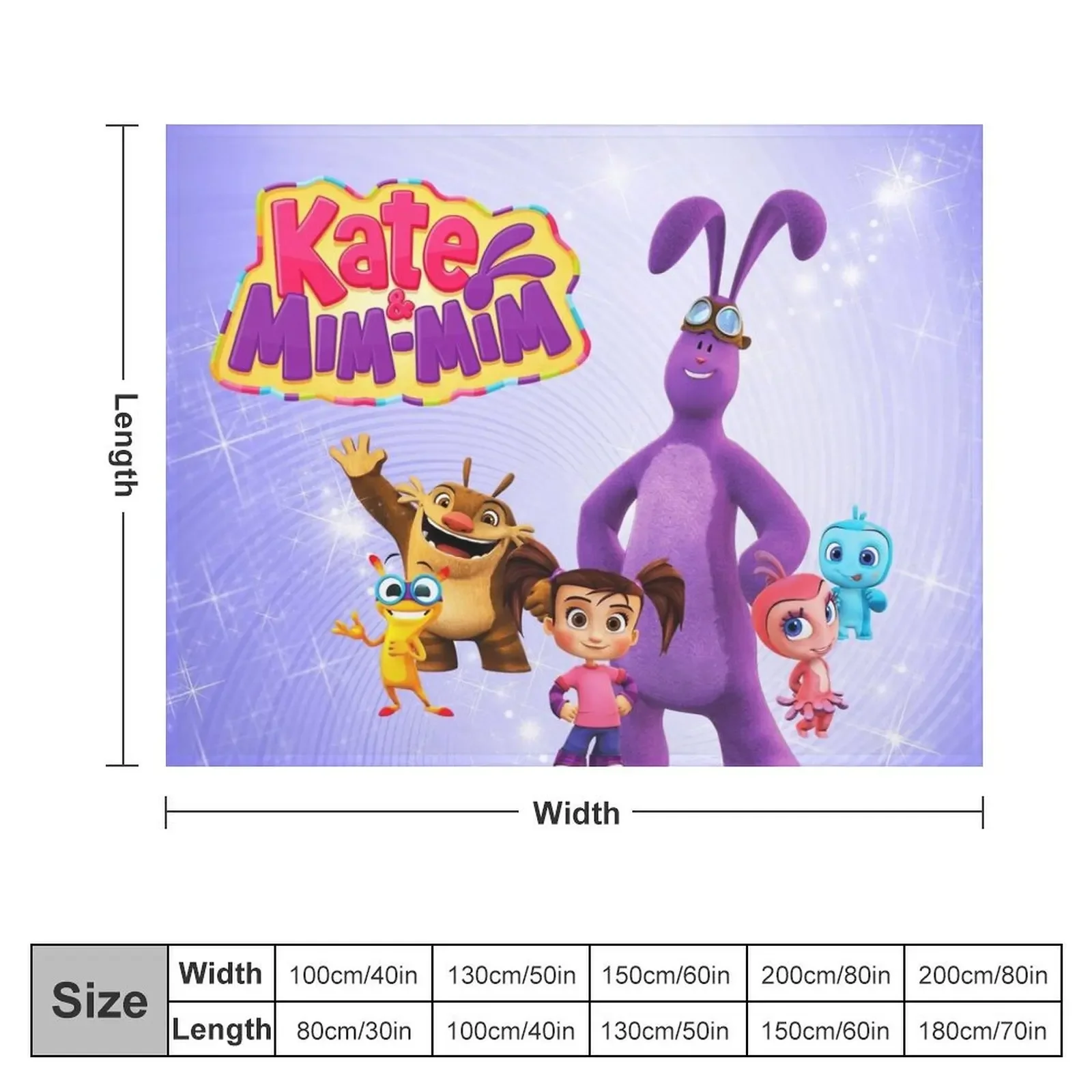 Kate and Mim-Mim characters boomer Funny T Shirt Woman,Gift for Friends Throw Blanket Soft Large Soft Beds Blankets