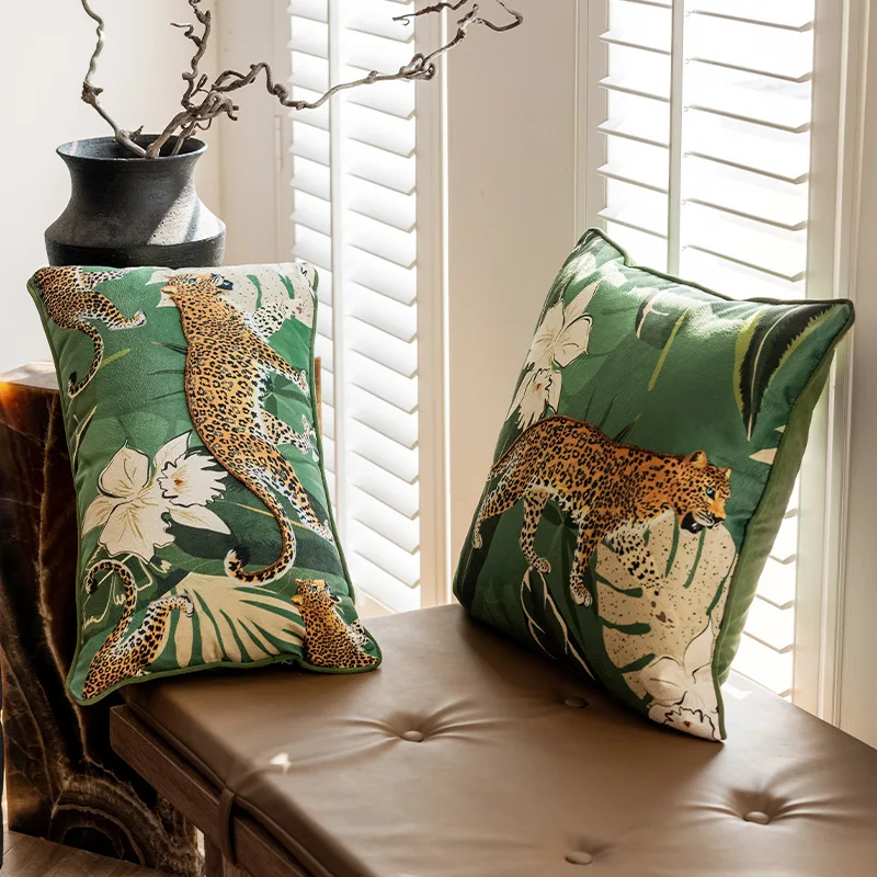 Light Luxury Sofa Throw Pillowcase Model Room Backrest Bedroom Cushion Covers Decorative Pillow Shams