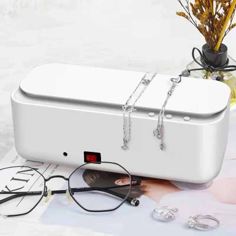 Ultrasonic Cleaner Washer Rechargeable Home Jewelry Necklace Glasses Watch Cleaner Box Automatic Washing Machine