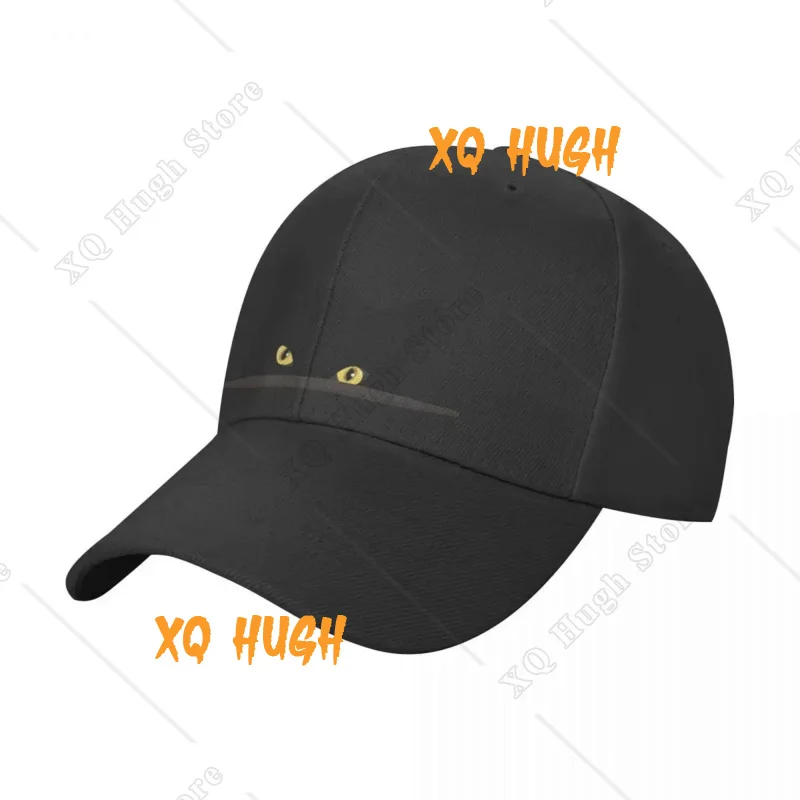 Black Cat Peeking Baseball Cap summer hat hard hat Wild Ball Hat Elegant Women's Hats Men's