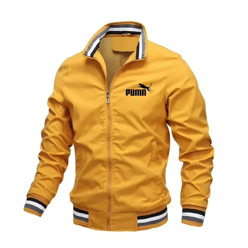 2026 Men's New Jacket - Autumn/Spring Style - High-Neck Design - Zipper Closure - Baseball Jacket - Casual Outerwear Style