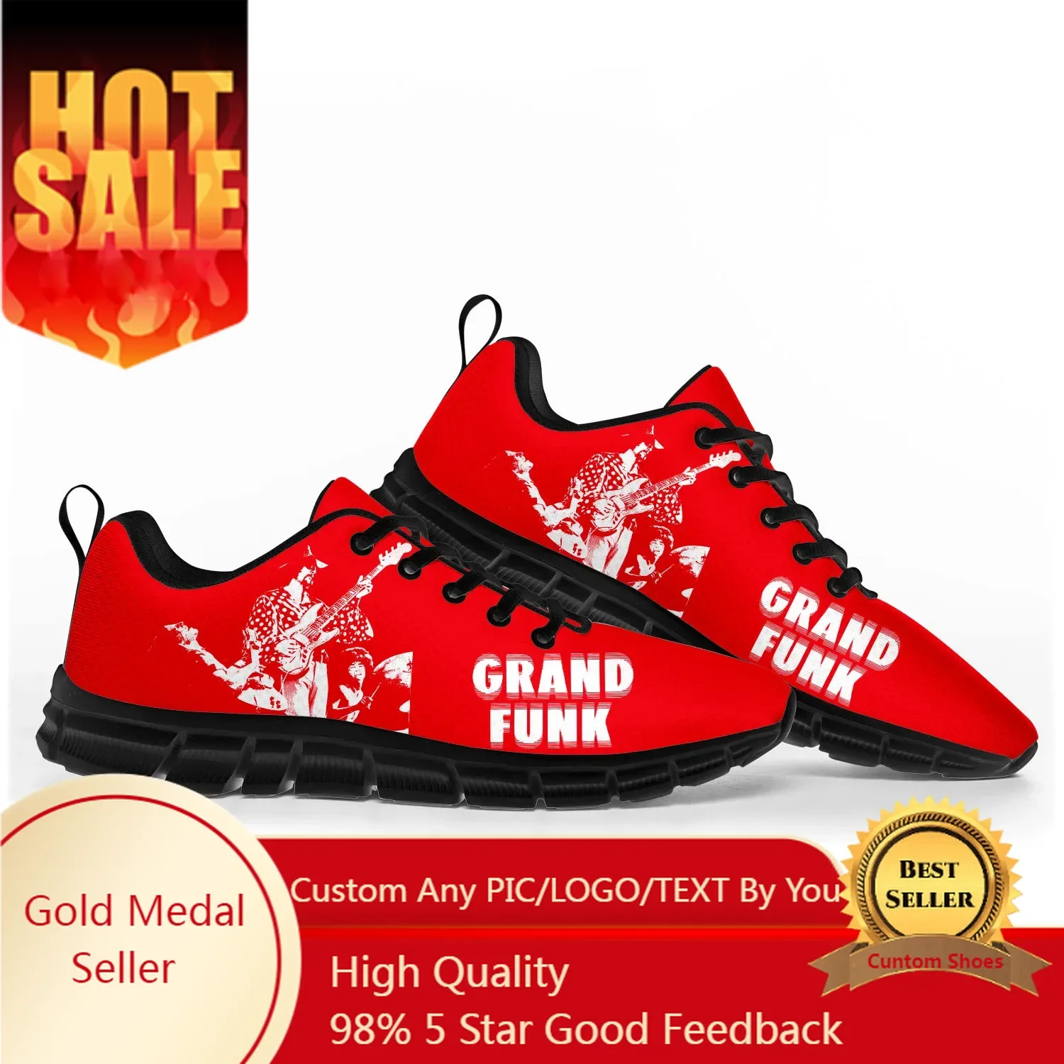 

Grand Funk Railroad Sports Shoes Mens Womens Teenager Kids Children Customized Sneakers Tailor-Made Shoe Couple