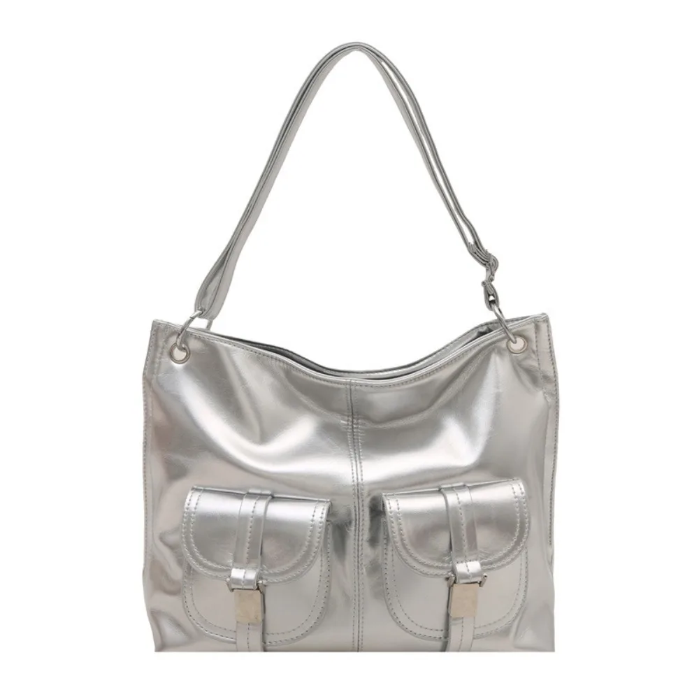 

Minority Design Fashionable Tote Bag Large Capacity Multi-Pouch Underarm Bag PU Vintage Shoulder Bag Outdoor