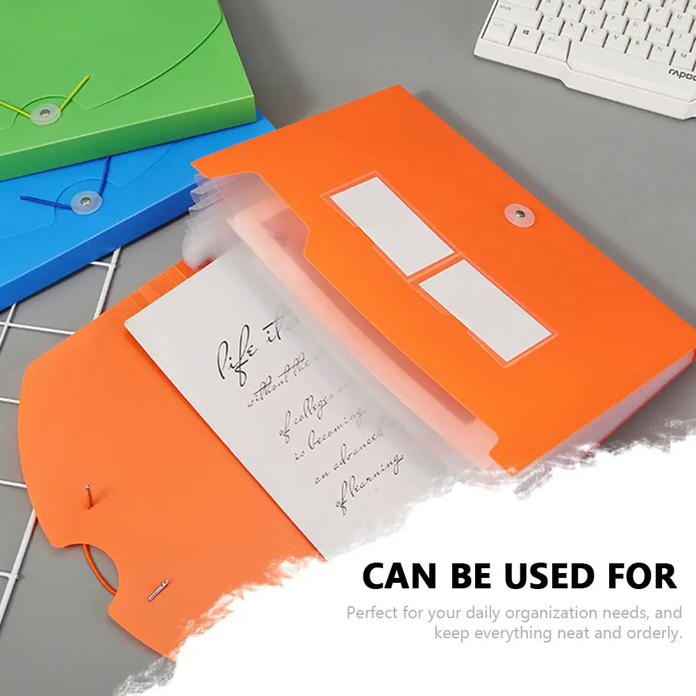 

Folder Travel Document Holder Organiser Paperwork Organizer Protector Important Portable File Receipt Orange Student
