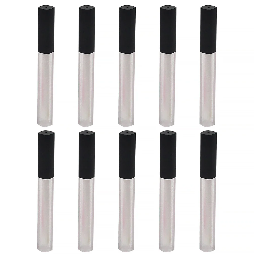10 pièces Tube de brillant à lèvres vide bouteilles de baume à lèvres conception carrée voyage Portable bouteille de rouge à lèvres bricolage conteneur bouteille de rouge à lèvres