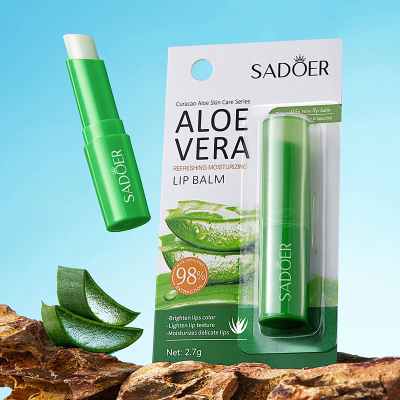 Lip Aloe Balm Nourishing, Refreshing, Hydrating and Moisturizing Prevents Cracking and Repairs Lips Gentle and Non-Irritating
