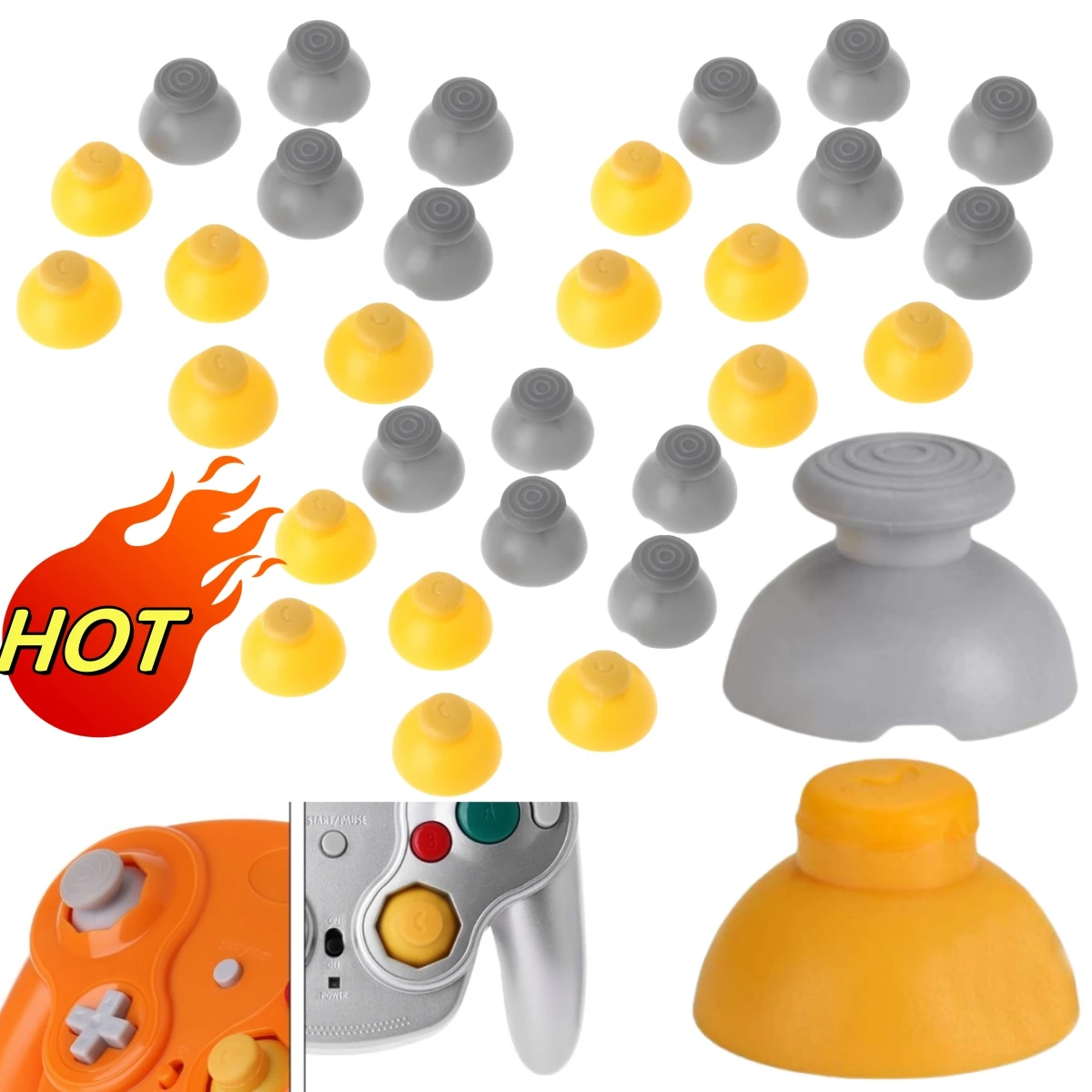 1~10PCS Module Joystick For Game Cube NGC Spare Command Analog Axis 3D Thumbstick Button