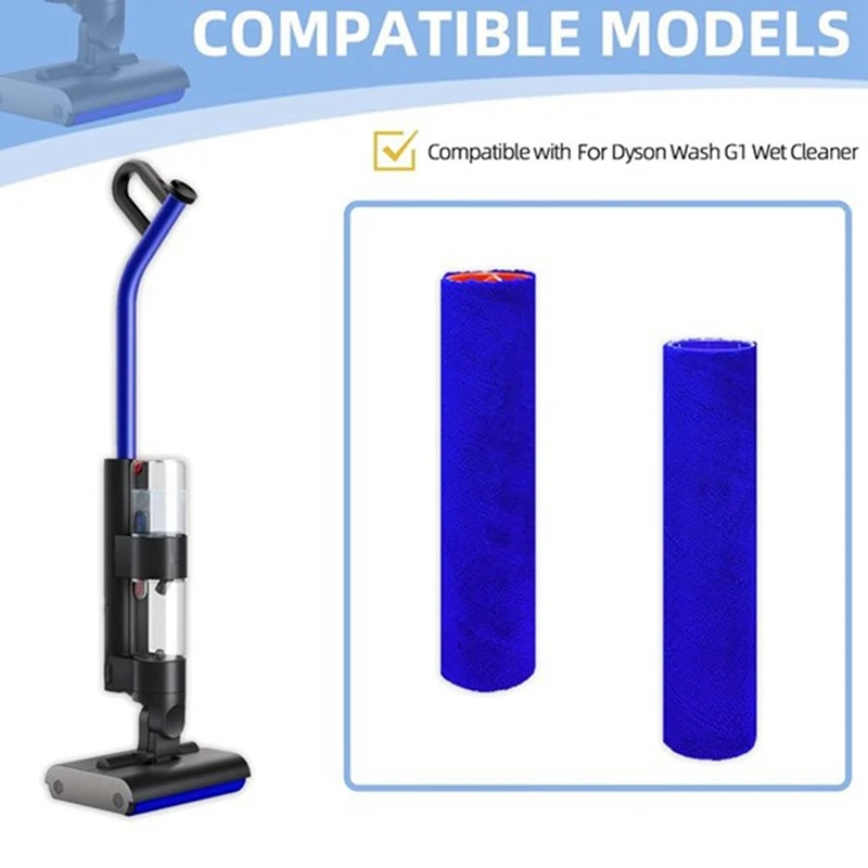 Cepillo de rodillo de pelusa suave para Dyson Wash G1, accesorios de fregado de suelo esterilizador de mano, repuestos