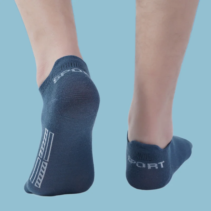 Chaussettes de Bateau de dehors en Coton Respirant et Confortable pour Homme, Accessoire en Maille, Décontracté, 202 létique, Fin, Coupe Basse, Courtes, de Qualité Supérieure, 5 Paires